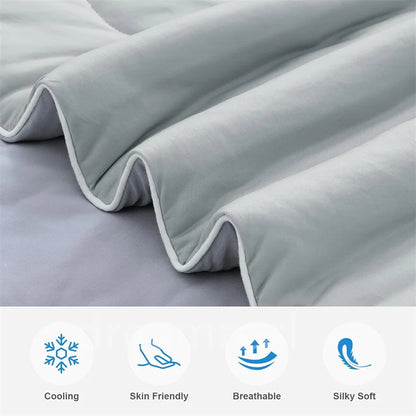 Premium Cooling Blanket - Lightweight Dual-Sided Comforter with Arc-Chill Cold Technology, Washable Summer Quilt