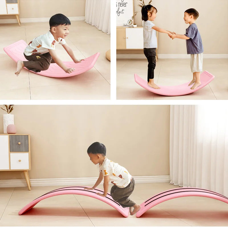 Curved Wobble Seesaw for Kids Balance Seesaw Balance Seesaw Outdoor Toys Drop-Shippping