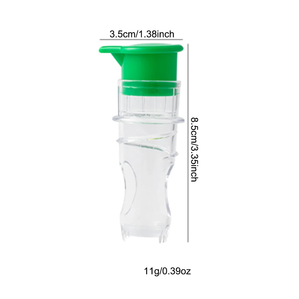 Portable Lightweight Plastic Lemon Squeezer with Built-in Filter - Reusable and Washable Manual Juicer for Home and Travel