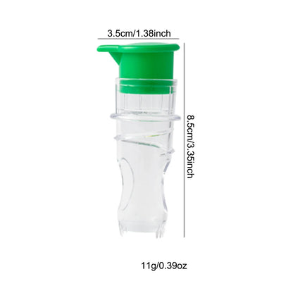 Portable Lightweight Plastic Lemon Squeezer with Built-in Filter - Reusable and Washable Manual Juicer for Home and Travel