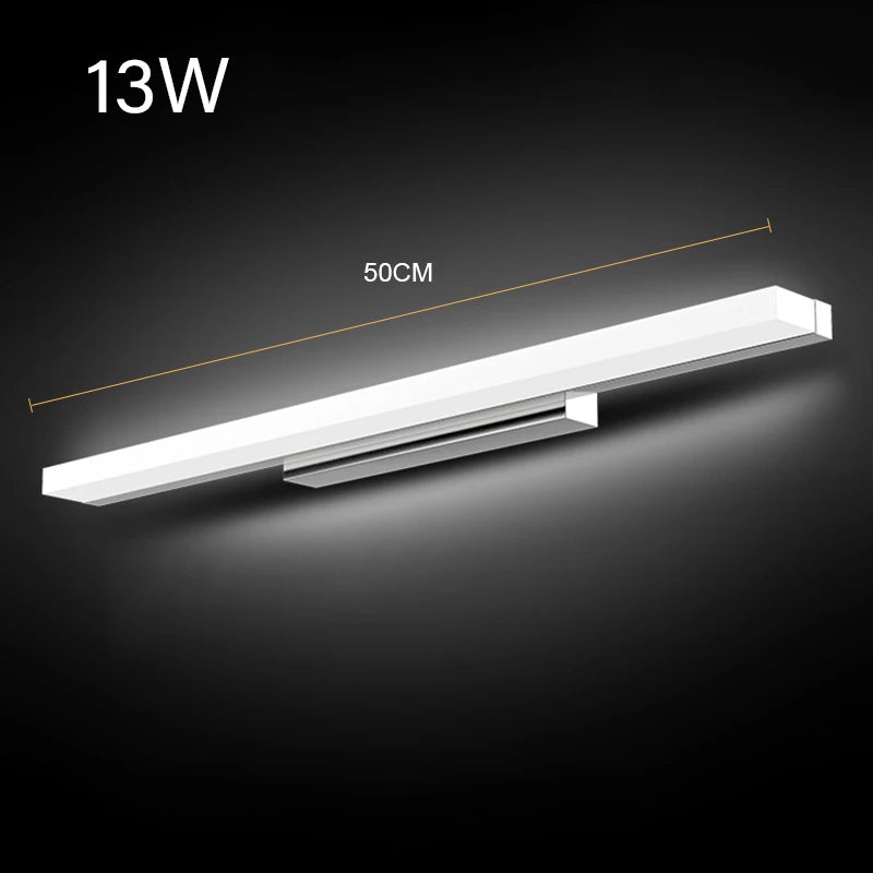 Modern Simplicity Fashion LED Wall Lamp Mirror Moisture Proof Anti-Fog Lighting Fixture Indoor Bathroom Bedroom Acrylic Sconces