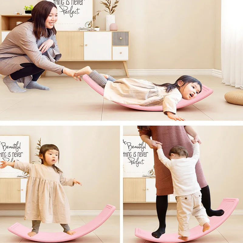 Curved Wobble Seesaw for Kids Balance Seesaw Balance Seesaw Outdoor Toys Drop-Shippping