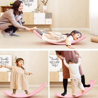 Curved Wobble Seesaw for Kids Balance Seesaw Balance Seesaw Outdoor Toys Drop-Shippping
