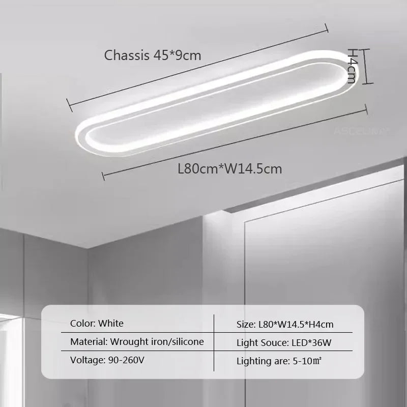 Modern LED Ceiling Lamp for Living Dining Room Bathroom Bedroom Aisle Corridor Chandelier Home Decor Lighting Fixture Luster
