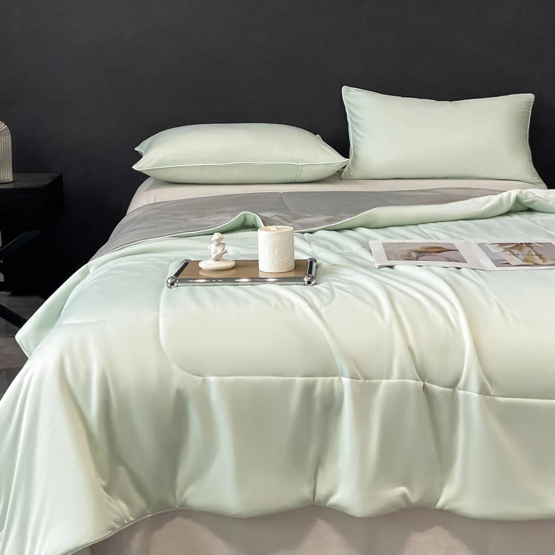 Premium Cooling Blanket - Lightweight Dual-Sided Comforter with Arc-Chill Cold Technology, Washable Summer Quilt