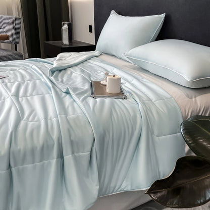 Premium Cooling Blanket - Lightweight Dual-Sided Comforter with Arc-Chill Cold Technology, Washable Summer Quilt