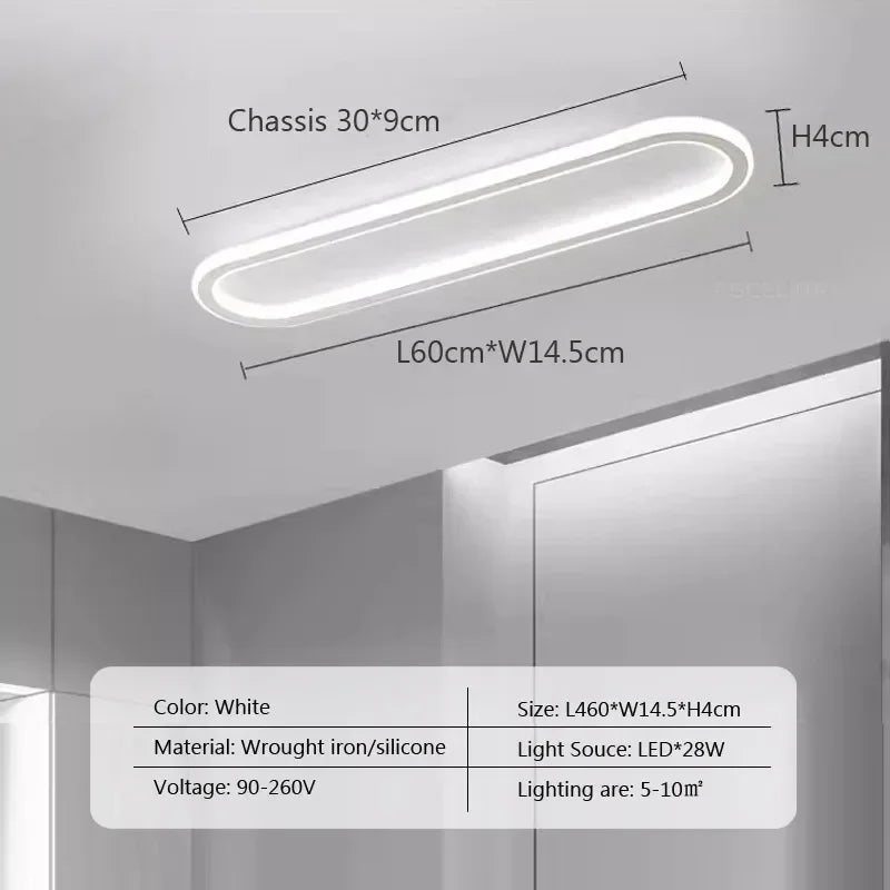 Modern LED Ceiling Lamp for Living Dining Room Bathroom Bedroom Aisle Corridor Chandelier Home Decor Lighting Fixture Luster