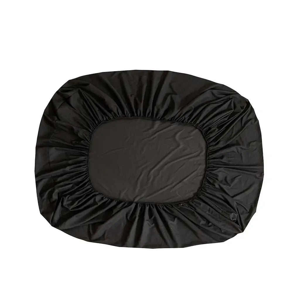 Black Fitted Bed Sheet Set - Available in Single, Queen, and King Sizes (Pillowcase Not Included)