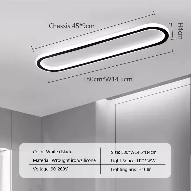 Modern LED Ceiling Lamp for Living Dining Room Bathroom Bedroom Aisle Corridor Chandelier Home Decor Lighting Fixture Luster