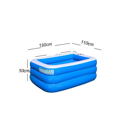 Premium Eco-Friendly Inflatable Swimming Pool for Children - Large PVC Ocean-Themed Bathing Tub
