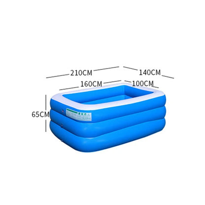 Premium Eco-Friendly Inflatable Swimming Pool for Children - Large PVC Ocean-Themed Bathing Tub