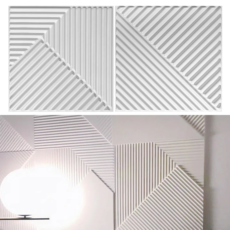 30x30 cm Non-Adhesive 3D Wall Panel Decor - Waterproof Stone Brick Tile for Home Renovation and Living Room Use