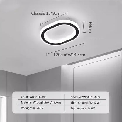 Modern LED Ceiling Lamp for Living Dining Room Bathroom Bedroom Aisle Corridor Chandelier Home Decor Lighting Fixture Luster