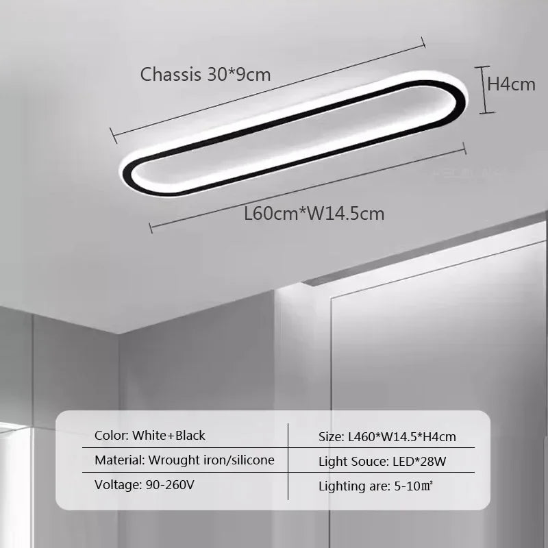Modern LED Ceiling Lamp for Living Dining Room Bathroom Bedroom Aisle Corridor Chandelier Home Decor Lighting Fixture Luster