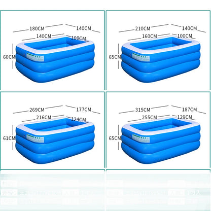 Premium Eco-Friendly Inflatable Swimming Pool for Children - Large PVC Ocean-Themed Bathing Tub