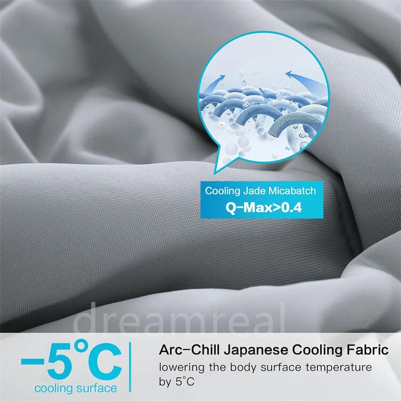 Premium Cooling Blanket - Lightweight Dual-Sided Comforter with Arc-Chill Cold Technology, Washable Summer Quilt