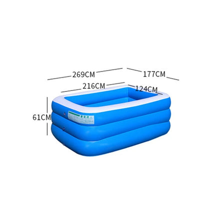 Premium Eco-Friendly Inflatable Swimming Pool for Children - Large PVC Ocean-Themed Bathing Tub