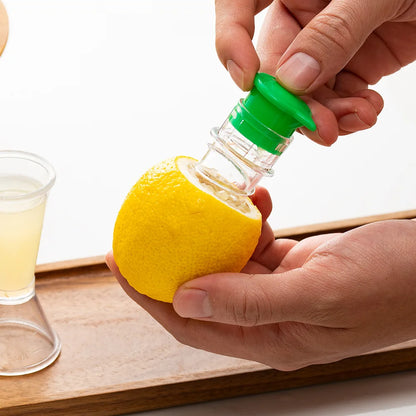 Portable Lightweight Plastic Lemon Squeezer with Built-in Filter - Reusable and Washable Manual Juicer for Home and Travel