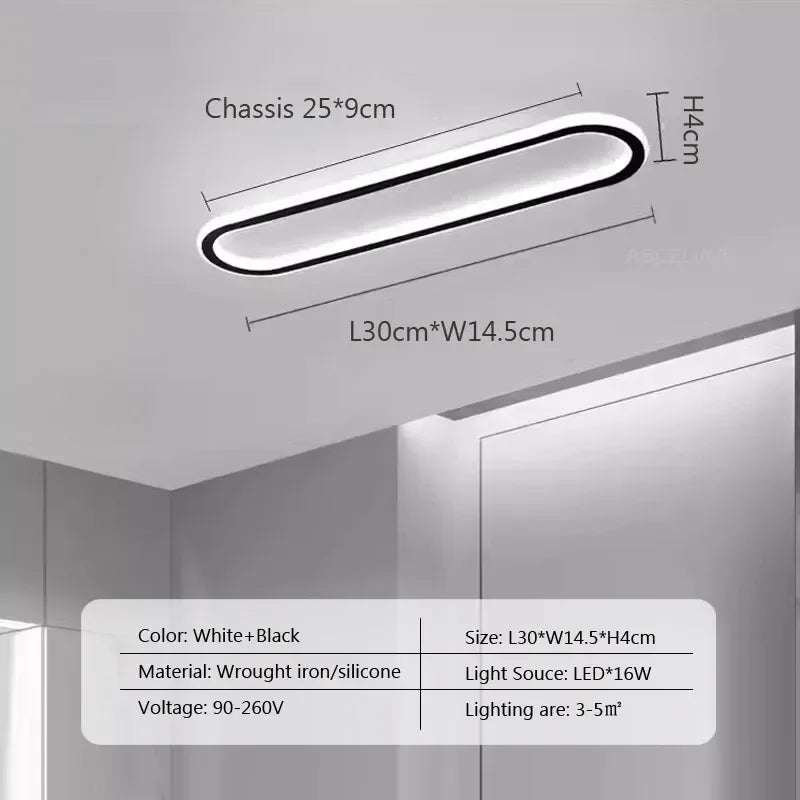 Modern LED Ceiling Lamp for Living Dining Room Bathroom Bedroom Aisle Corridor Chandelier Home Decor Lighting Fixture Luster