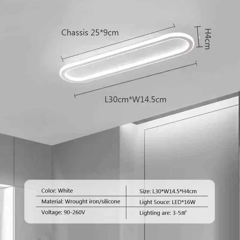Modern LED Ceiling Lamp for Living Dining Room Bathroom Bedroom Aisle Corridor Chandelier Home Decor Lighting Fixture Luster