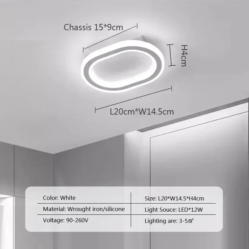 Modern LED Ceiling Lamp for Living Dining Room Bathroom Bedroom Aisle Corridor Chandelier Home Decor Lighting Fixture Luster