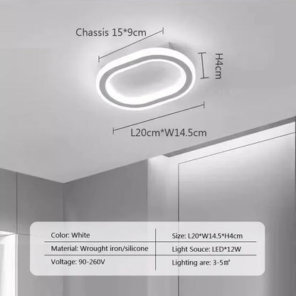 Modern LED Ceiling Lamp for Living Dining Room Bathroom Bedroom Aisle Corridor Chandelier Home Decor Lighting Fixture Luster