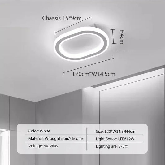 Modern LED Ceiling Lamp for Living Dining Room Bathroom Bedroom Aisle Corridor Chandelier Home Decor Lighting Fixture Luster